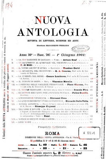 Nuova antologia di lettere, scienze ed arti