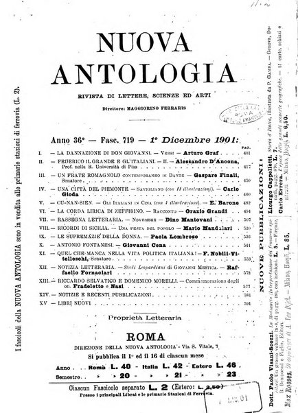 Nuova antologia di lettere, scienze ed arti