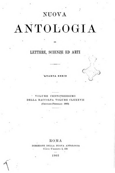 Nuova antologia di lettere, scienze ed arti