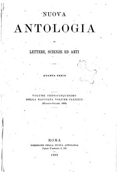 Nuova antologia di lettere, scienze ed arti