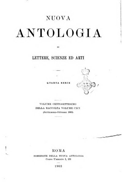 Nuova antologia di lettere, scienze ed arti