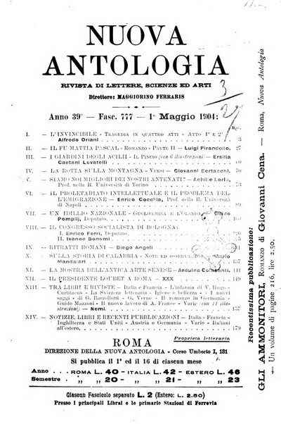 Nuova antologia di lettere, scienze ed arti