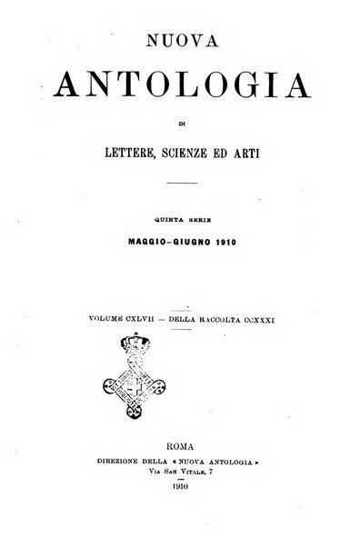 Nuova antologia di lettere, scienze ed arti