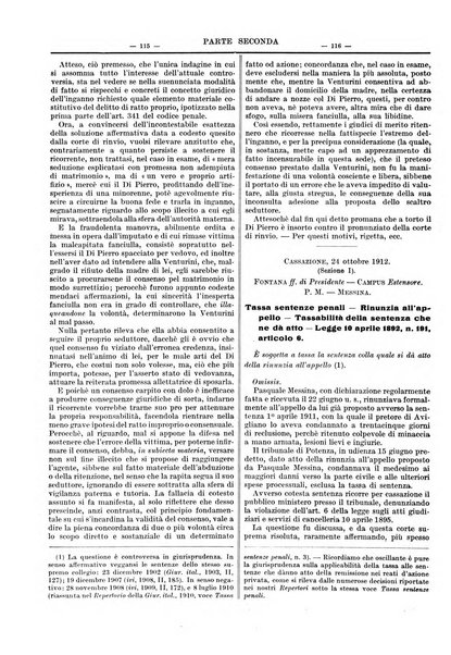 Giurisprudenza italiana e La legge riunite raccolta generale di giurisprudenza, dottrina e legislazione