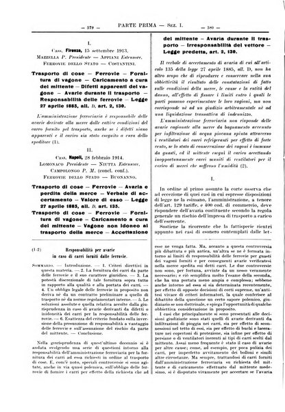 Giurisprudenza italiana e La legge riunite raccolta generale di giurisprudenza, dottrina e legislazione