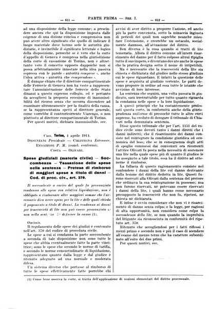 Giurisprudenza italiana e La legge riunite raccolta generale di giurisprudenza, dottrina e legislazione