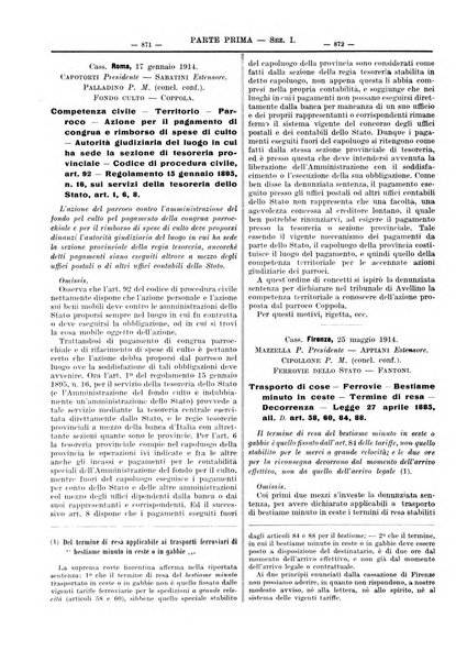 Giurisprudenza italiana e La legge riunite raccolta generale di giurisprudenza, dottrina e legislazione