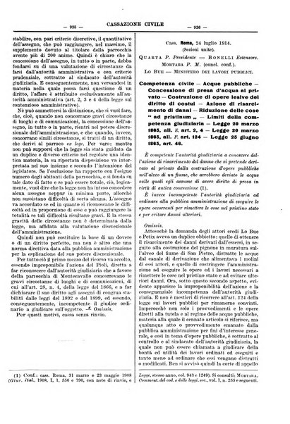 Giurisprudenza italiana e La legge riunite raccolta generale di giurisprudenza, dottrina e legislazione