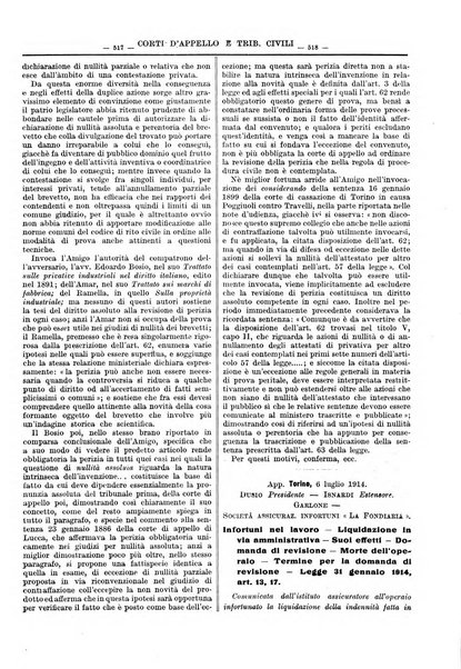 Giurisprudenza italiana e La legge riunite raccolta generale di giurisprudenza, dottrina e legislazione