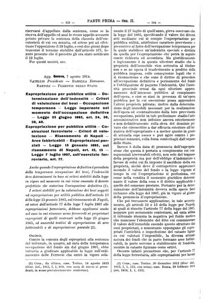 Giurisprudenza italiana e La legge riunite raccolta generale di giurisprudenza, dottrina e legislazione