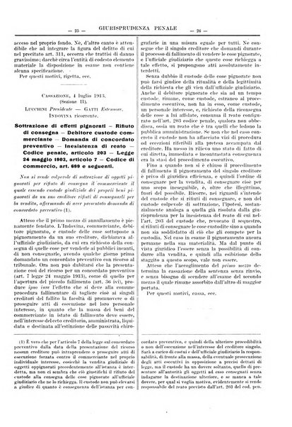 Giurisprudenza italiana e La legge riunite raccolta generale di giurisprudenza, dottrina e legislazione