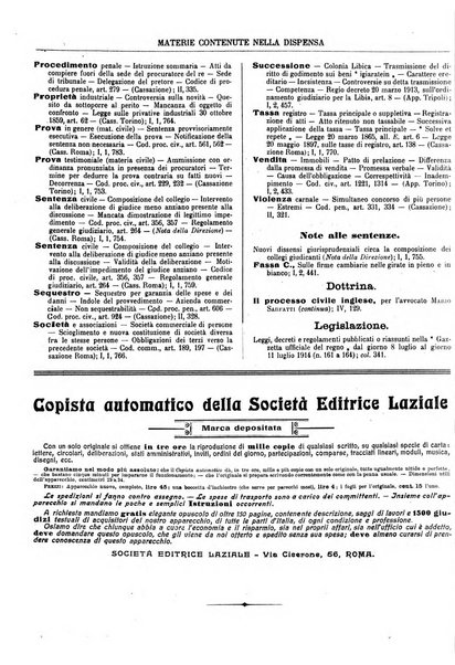 Giurisprudenza italiana e La legge riunite raccolta generale di giurisprudenza, dottrina e legislazione