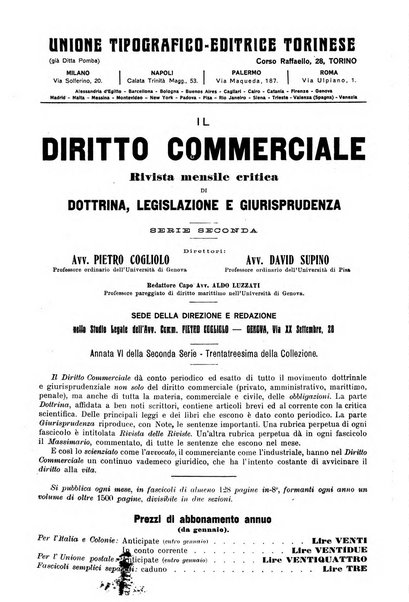 Giurisprudenza italiana e La legge riunite raccolta generale di giurisprudenza, dottrina e legislazione