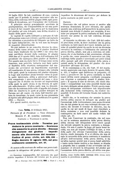 Giurisprudenza italiana e La legge riunite raccolta generale di giurisprudenza, dottrina e legislazione