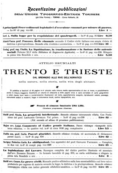 Giurisprudenza italiana e La legge riunite raccolta generale di giurisprudenza, dottrina e legislazione