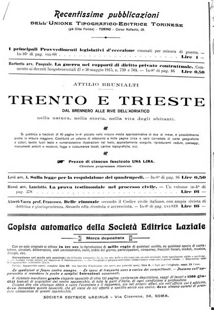 Giurisprudenza italiana e La legge riunite raccolta generale di giurisprudenza, dottrina e legislazione