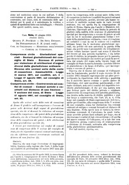 Giurisprudenza italiana e La legge riunite raccolta generale di giurisprudenza, dottrina e legislazione