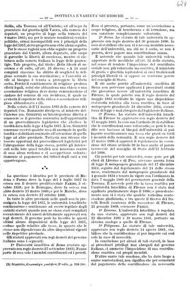 Giurisprudenza italiana e La legge rivista universale di giurisprudenza e dottrina