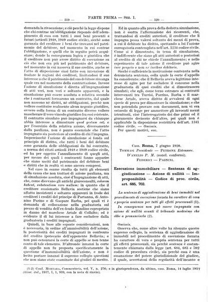 Giurisprudenza italiana e La legge rivista universale di giurisprudenza e dottrina