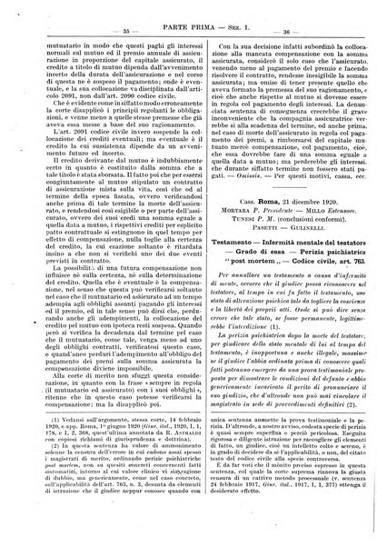 Giurisprudenza italiana e La legge rivista universale di giurisprudenza e dottrina