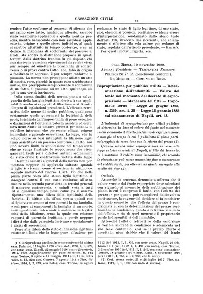 Giurisprudenza italiana e La legge rivista universale di giurisprudenza e dottrina