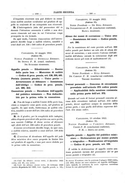 Giurisprudenza italiana e La legge rivista universale di giurisprudenza e dottrina