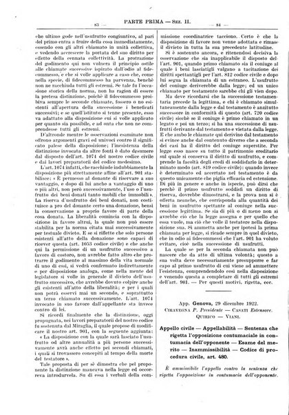 Giurisprudenza italiana e La legge rivista universale di giurisprudenza e dottrina