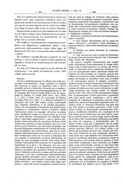 Giurisprudenza italiana e La legge rivista universale di giurisprudenza e dottrina