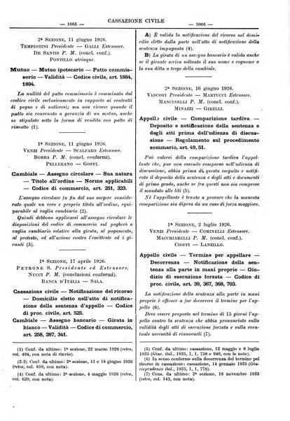 Giurisprudenza italiana e La legge rivista universale di giurisprudenza e dottrina