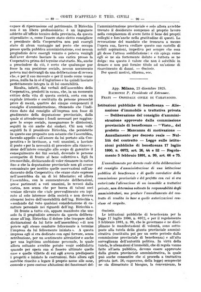 Giurisprudenza italiana e La legge rivista universale di giurisprudenza e dottrina