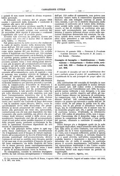 Giurisprudenza italiana e La legge rivista universale di giurisprudenza e dottrina