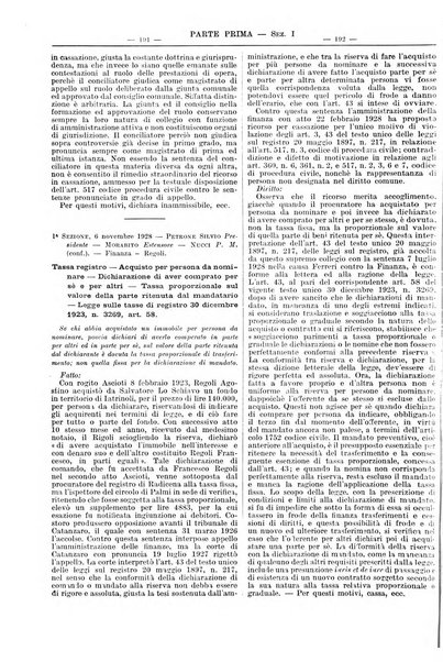 Giurisprudenza italiana e La legge rivista universale di giurisprudenza e dottrina