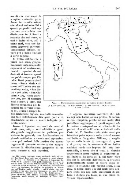 Le vie d'Italia turismo nazionale, movimento dei forestieri, prodotto italiano