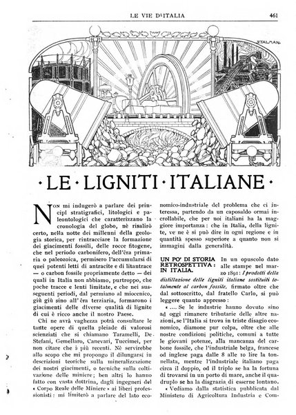 Le vie d'Italia turismo nazionale, movimento dei forestieri, prodotto italiano