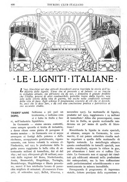 Le vie d'Italia turismo nazionale, movimento dei forestieri, prodotto italiano