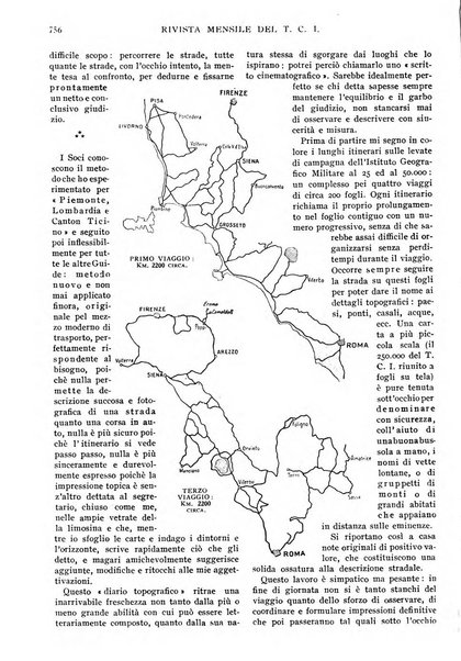 Le vie d'Italia turismo nazionale, movimento dei forestieri, prodotto italiano