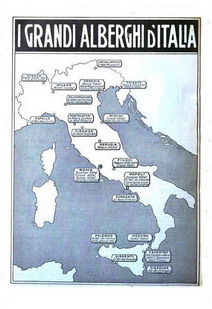 Le vie d'Italia turismo nazionale, movimento dei forestieri, prodotto italiano