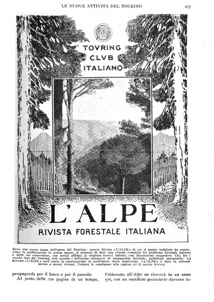 Le vie d'Italia turismo nazionale, movimento dei forestieri, prodotto italiano
