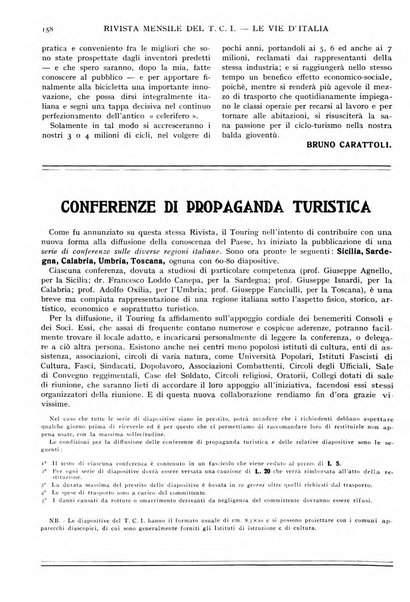 Le vie d'Italia turismo nazionale, movimento dei forestieri, prodotto italiano