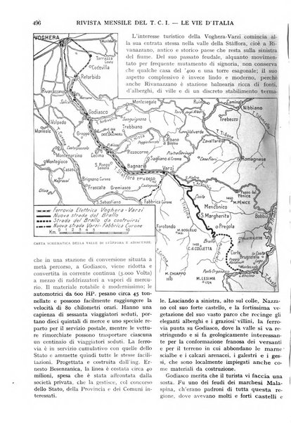 Le vie d'Italia turismo nazionale, movimento dei forestieri, prodotto italiano