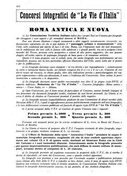 Le vie d'Italia turismo nazionale, movimento dei forestieri, prodotto italiano