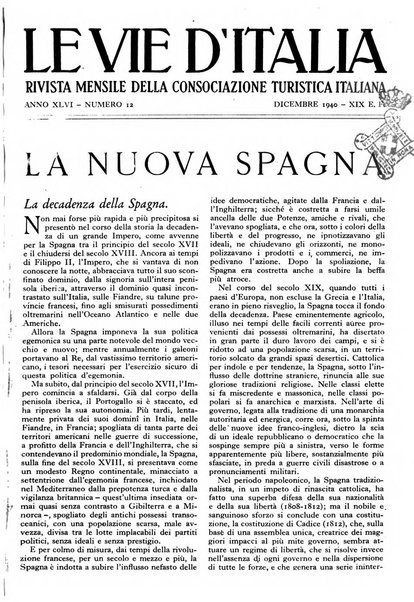 Le vie d'Italia turismo nazionale, movimento dei forestieri, prodotto italiano