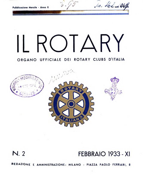 Il Rotary organo ufficiale dei Rotary clubs d'Italia