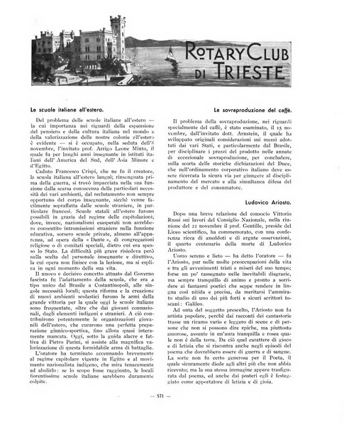 Il Rotary organo ufficiale dei Rotary clubs d'Italia