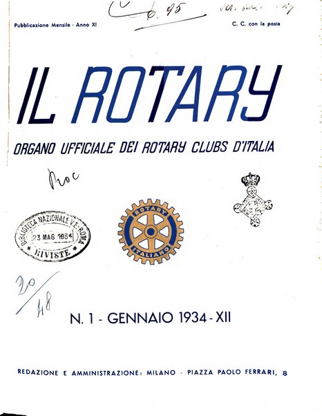 Il Rotary organo ufficiale dei Rotary clubs d'Italia