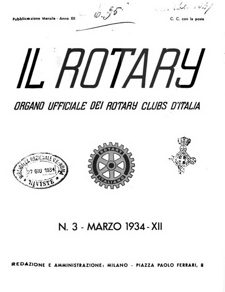 Il Rotary organo ufficiale dei Rotary clubs d'Italia