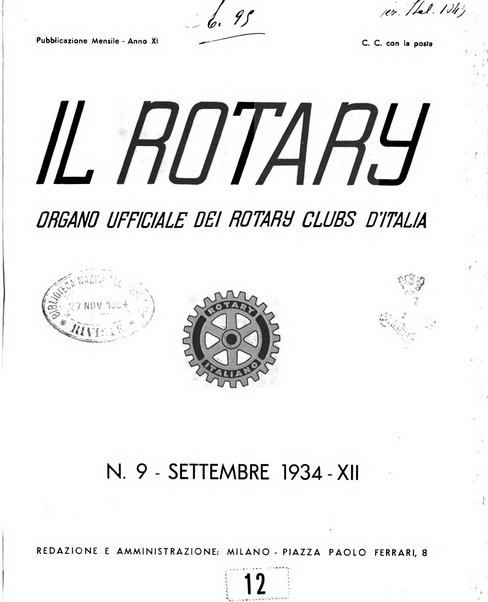 Il Rotary organo ufficiale dei Rotary clubs d'Italia