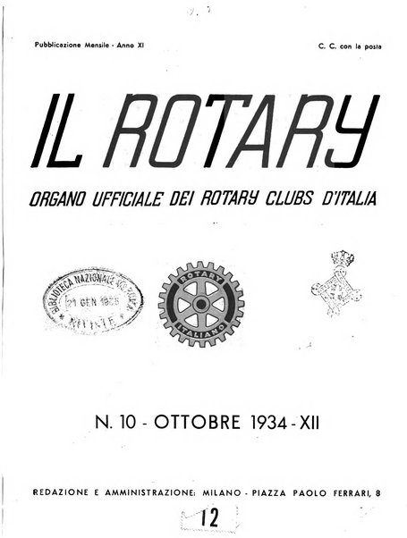 Il Rotary organo ufficiale dei Rotary clubs d'Italia