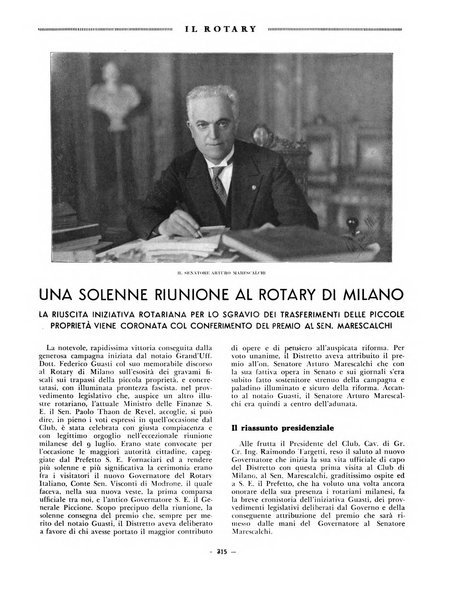 Il Rotary organo ufficiale dei Rotary clubs d'Italia