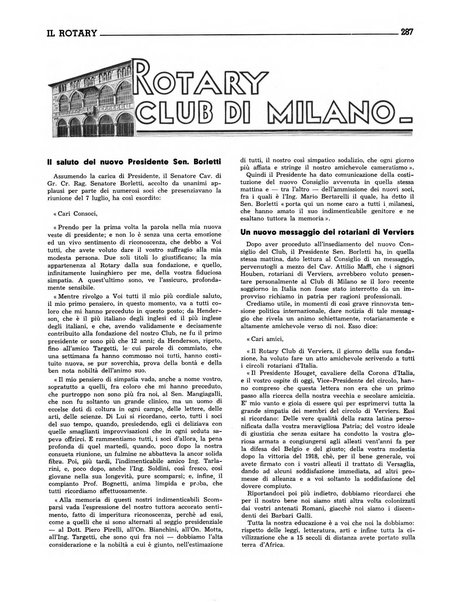 Il Rotary organo ufficiale dei Rotary clubs d'Italia